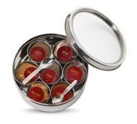 Treat Factory Indian Spice Tin With Seven Spice Pots