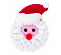 Treat Hiding Christmas Pet Snuffle Mat Dog Puppy Toy Santa Crinkle Effect | Encourages natural foraging instincts for enriching and interactive play, stimulating boredom buster for puppies