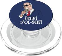 TREAT JOE-SELF President Joe Biden eats ice cream Funny Meme PopSockets PopGrip for MagSafe