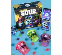 Treat Kitchen Sour Sweets Gift Pack - Vegan, Gluten Free & Halal Friendly | 4 x 90g Sour Pots + 250g Sour Gummies Milk Carton | Fun Gift for Birthdays, Ramadan, Eid & Movie Nights