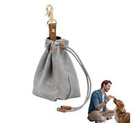 Treat Pouch for Dogs | Wipe-Clean Snacks Holder | Dog Treat Keychain Pouch for Pet Training,for Jerky Chicken Beef Dried Food Walking Jogging Hiking Adventure Camping