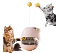 Treat Puzzle Toy for Cats, Treat Dispenser for Cats, Pet Food Puzzle Toy, Cat Treat Dispenser, Cat Treat Feeder Toy with Catnip Balls for Intelligence Quotas