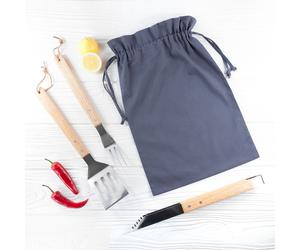 Treat Republic BBQ Tools Set in Black Treat Republic Black