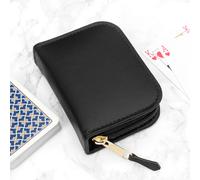 Treat Republic Leather Single Playing Cards Case in Black Treat Republic Black