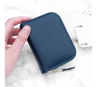 Treat Republic Leather Single Playing Cards Case in Navy Treat Republic Navy