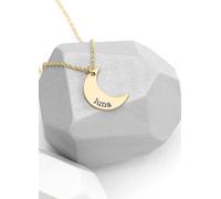 Treat Republic Personalised Crescent Moon Necklace Gold