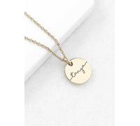 Treat Republic Personalised Disc Necklace Gold