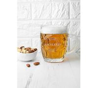 Treat Republic Personalised Emblem Dimpled Beer Glass