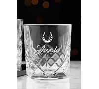 Treat Republic Personalised Lucky Horseshoe Whisky Tumbler
