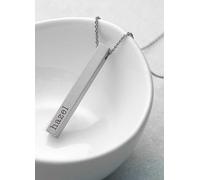 Treat Republic Personalised Matt Vertical Bar Necklace Gold