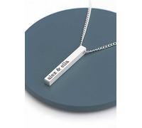 Treat Republic Personalised Men's Solid Bar Necklace - Silver Silver