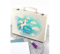 Treat Republic Personalised Rainbow Unicorn Colouring in Set