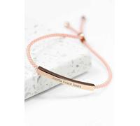 Treat Republic Personalised Rose Gold Identity Rope Bracelet Rose