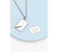 Treat Republic Personalised Secret Message Envelope Necklace Black