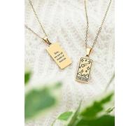 Treat Republic Personalised Star Tarot Card Necklace Gold