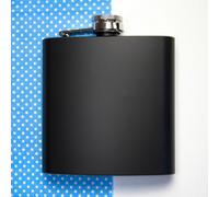 Treat Republic Stainless Steel Hip Flask in Black Treat Republic Black
