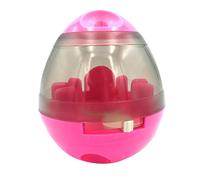 Treat the Dispensing Dog Toy - Slow Feeder Ball for Mental Stimulation | Interactive Puzzle Toy for Puppies and Adult Dogs (3.94 x 4.61 inches, ABS + PC, Green/Pink, 270 g)