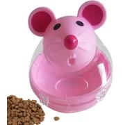 Treat Toy Dispenser for Cats, Pet Food Ball in Mouse Tumbling Shape - Slow Feeder for Small Cats, Funny Treat Toy for Training, Obesity Prevention, Pet Food Dispenser