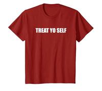 Treat Yourself T-Shirt, Youth, Cranberry Red, Small