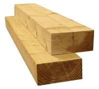 Treated Softwood Timber Railway Sleepers 200mm x 100mm Green 120cm 4ft