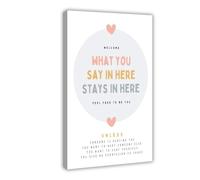 Treatment Office Decoration Poster - Leave Your Words Here Canvas Poster Bedroom Decor Landscape Office Room Decor Gift 24x36inch(60x90cm)