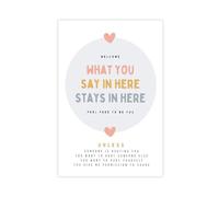 Treatment Office Decoration Poster - Leave Your Words Here Canvas Poster Wall Art Decor Print Picture Paintings for Living Room Bedroom Decoration 24x36inch(60x90cm)