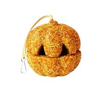 Treats - Natural Pumpkin Chew Ball, Pet Accessories Safe Structure for Cage and Play Area | Ideal Activity for Canaries, Chinchil