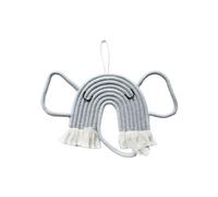 Trebbies Handcrafted Macrame Hanging Animal Wall Art: Unique Bohemian Decor - Ideal for a Nursery, Apartment, House, Child's Room, Dorm, Baby Shower (Elephant)