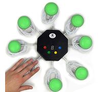 Trebisky Quiz Game Buzzer System 8-Player with LED Light Buttons & Sound - Standalone Wired Buzzers (2nd Gen) for Classroom Quiz, Family Trivia, Team Building, and Holiday Party Games