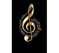 Treble Clef: 120 page 6 x 9 Blank Lined Journal