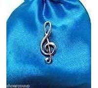 Treble Clef Finely Handcrafted in Solid Pewter In UK Lapel Pin Badge