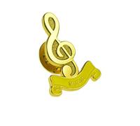 Treble Clef Motif MUSIC School Lapel Pin Badge
