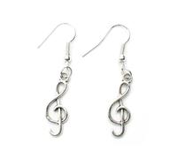 Treble Clef Note Earrings Music Miniblings Piano Silver Singer Orchestra