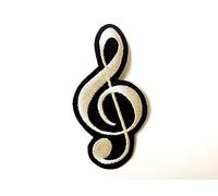 Treble Clef Sheet Musical Note Music G Musician Sign Jacket T Shirt Patch Sew Iron on Embroidered Applique
