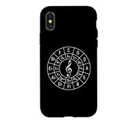 Treble Clef Theory Circle Of Fifths Key Signature Composer Case for iPhone X/XS