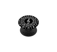 Treble Clef Theory Circle Of Fifths Key Signature Composer PopSockets Adhesive PopGrip