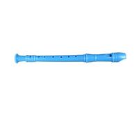 Treble Flute ABS Easy to Learn Versatile 8-Hole Soprano Recorder with Cleaning Rod for Students for Performance (Blue)