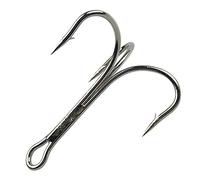 Treble Hooks Saltwater Large Treble Fishing Hooks Classic Triple Hook Silver Big Game Barbed Fish Hook Saltwater Fishing Hooks Size 4/0 6/0 7/0 8/0 10/0(7/0-10pcs)
