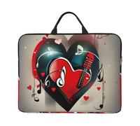 Treble Love and Music Basics Laptop Carrying,16.5 Inch Bag for Laptop/Notebook/Tablet, Waterproof Briefcase Cover