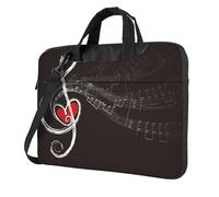 Treble Love And Music Printed Waterproof Laptop Case Ultra-Thin Portable One-Shoulder Laptop Bag 600d Oxford 13in/14in/15.6in