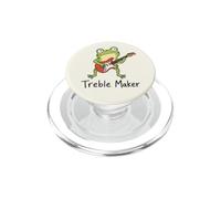 Treble Maker Funny Frog Guitar Player Music Retro Art PopSockets PopGrip for MagSafe