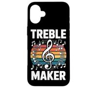 Treble Maker Music Lover Fun Casual Vibes Party Tee Case for iPhone 16 Plus