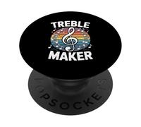 Treble Maker Music Lover Sarcastic Vibe Summer Fun PopSockets Adhesive PopGrip
