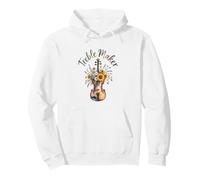 Treble Maker Violin Floral Music Pun Orchestra Pullover Hoodie