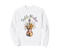 Treble Maker Violin Floral Music Pun Orchestra Sweatshirt