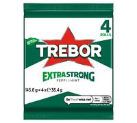 Trebor Extra Strong Peppermint 4 Rolls 145.6g