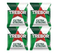 Trebor Extra STRONG PEPPERMINT Mints - 16 Rolls Bulk Buy (4 Packs of 4) - Intense Breath Freshener Sweets