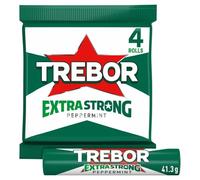Trebor Extra Strong Peppermint Mints 4 Pack Multipack 166g