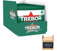 Trebor Extra Strong Peppermint Rolls | Intense Cooling Peppermint Flavour | Long-Lasting Fresh Breath | Classic Hard Mints for Work, Travel & Sharing (Pack of 12)