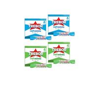 Trebor Softmints Mixed 4 Multipack Bundle - 4x Multipacks Each Containing 4x 44.9g Rolls (16 Rolls In Total) - 2x Peppermint And 2x Spearmint